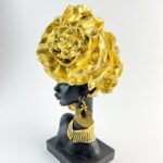 Decorative Figurine – Black Girl with Gold