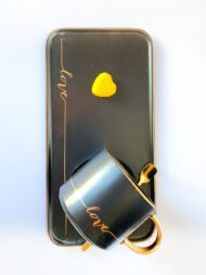 Šolja LOVE sa pozlatom