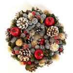 Novogodišnji venac i sveće