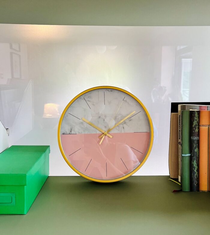 Zidni sat Modern Marble Pink - Image 3