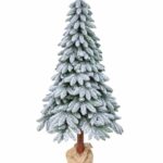 Novogodišnja snežna i uzana jelka