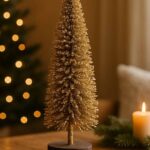 Zlatna jelka sa gliterom