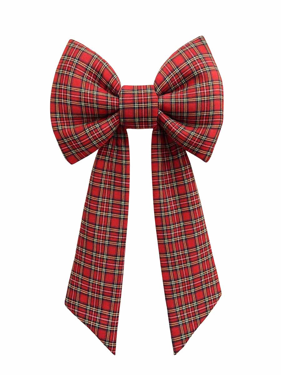 masna-karo Velika novogodišnja mašna TARTAN - Image 1