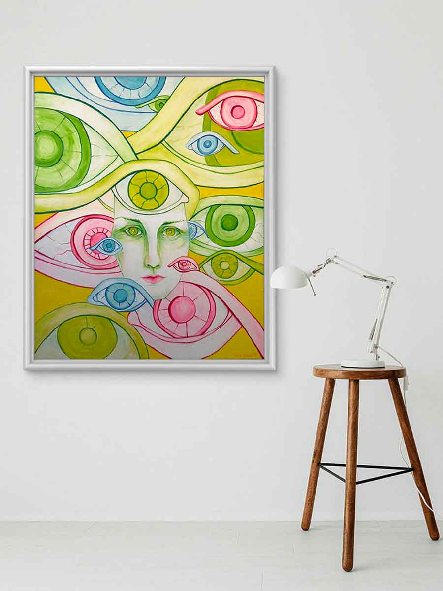 SLIKA-VERE-BIKIC Slika "OČI II" - Slika 1