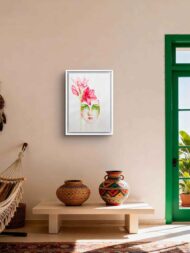 Slika "CVET MISLI" akvarel - Slika 2