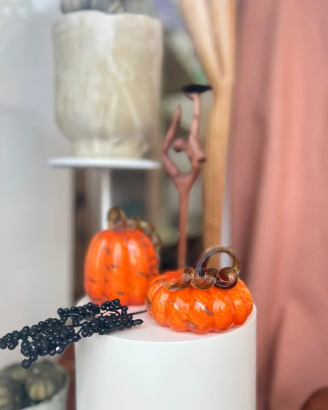 Omiljene staklene bundeve najlepše su u paru 🎃
Skoro smo pročitali da ih je dobro držati u kući tokom cele godine po #fengshui filozofiji. Ako neko zna nešto više, neka  nam piše ☺️